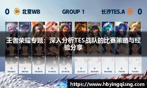 王者荣耀专题：深入分析TES战队的比赛策略与经验分享